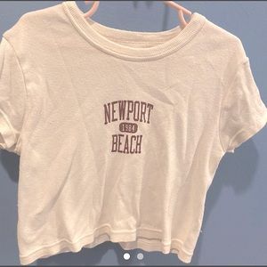 Newport Beach cropped tee!!